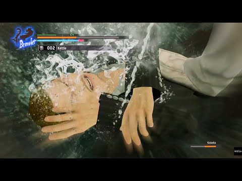 Burning Street Thug’s Face with Boiling Water Yakuza Kiwami PS5