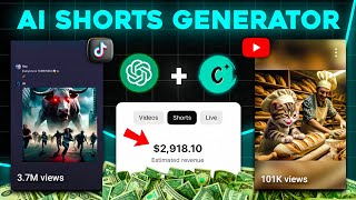 This Newest AI Tool Make Viral Cat Shorts || Chatgpt Shorts For YouTube & TikTok