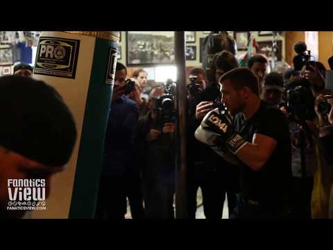 Vasyl Lomachenko eases into Heavy Bag & Shows Off Body Combinations
