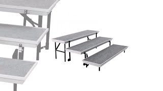 Video thumbnail for NPS Trans-Port Series Choral Risers by StageDrop - Portable Stages & Event Furniture