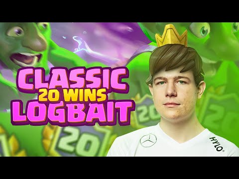 20 WINS WITH CLASSIC LOGBAIT! BEST TIPS & TRICKS - Clash Royale