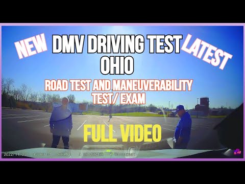 DMV DRIVING TEST -ROAD AND MANEUVERABILITY EXAM FULL VIDEO BUTLER TECH OHIO