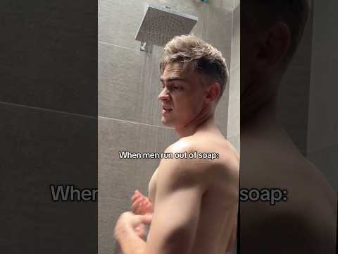 When guys run out of soap 🧼🫣 #couple #funny #comedy