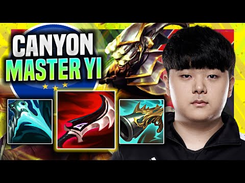 CANYON IS SO GOOD WITH MASTER YI! - DK Canyon Plays Master Yi Jungle vs Morgana! | Season 11