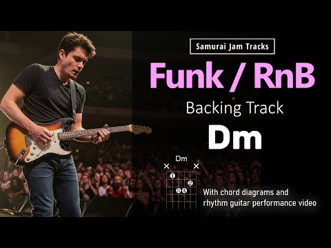 Funk / RnB - JM Style Guitar Backing Track in D minor
