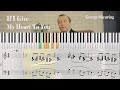 If I Give My Heart To You - George Shearing | Piano Sheet Music