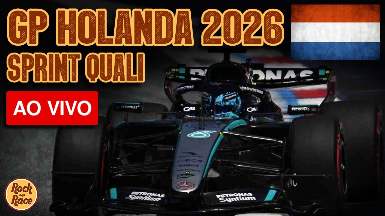 GP HOLANDA 2026 - SPRINT QUALI - AO VIVO - Análise e comentários em tempo real