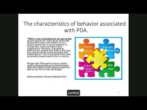 Understanding the Pathological Demand Avoidance Profile of the  Autism Spectrum