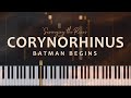 Corynorhinus Medley from Batman Begins by Hans Zimmer and James Newton Howard (Piano Tutorial)