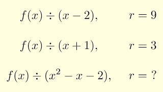 Remainder Theorem Problem