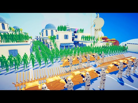 Zombie 100 Units vs  Starwars - Totally Accurate Battle Simulator TABS