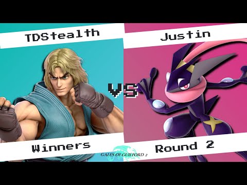 TDStealth (Kazuya, Ken) vs Justin (Greninja) - Gales of Guilford 2 SSBU Singles
