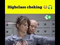 high class checking at airport funny meme video
