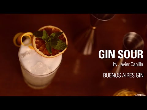 Un Gin Sour, por Javier Capilla, con Buenos Aires Gin de Destilería Moretti