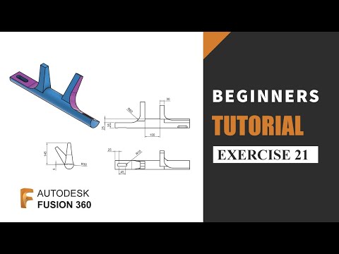 Autodesk Fusion 360 Tutorial for Beginners | Exercise 21 | Learn the basics of designing