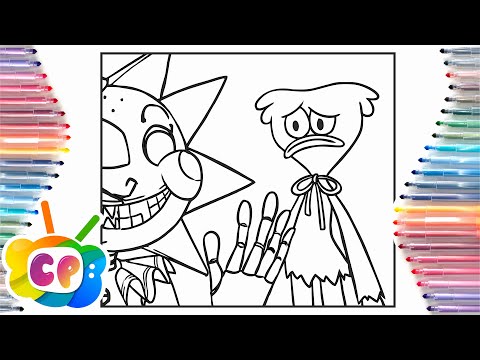 Huggy Wuggy Coloring pages/Huggy Wuggy vs Sundrop fnaf/Cartoon-Don't Be A Stranger [NCS]