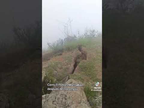 Impresionantes Grietas en Cerro El Peñon en Montalbán Carabobo tras Doble terremoto