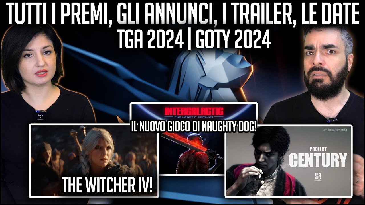 TGA 2024: Evento INCREDIBILE | Tutti i PREMI, ANNUNCI, TRAILER, DATE | The Witcher IV, Intergalactic