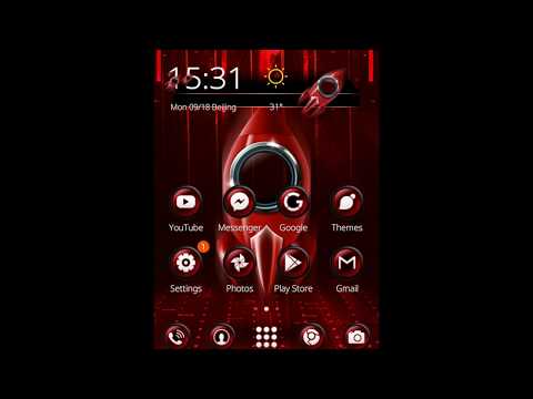 Black Red Theme & Lock Screen Video