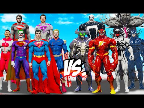 TEAM SUPERMAN vsTEAM VENOM - EPIC SUPERHEROES WAR