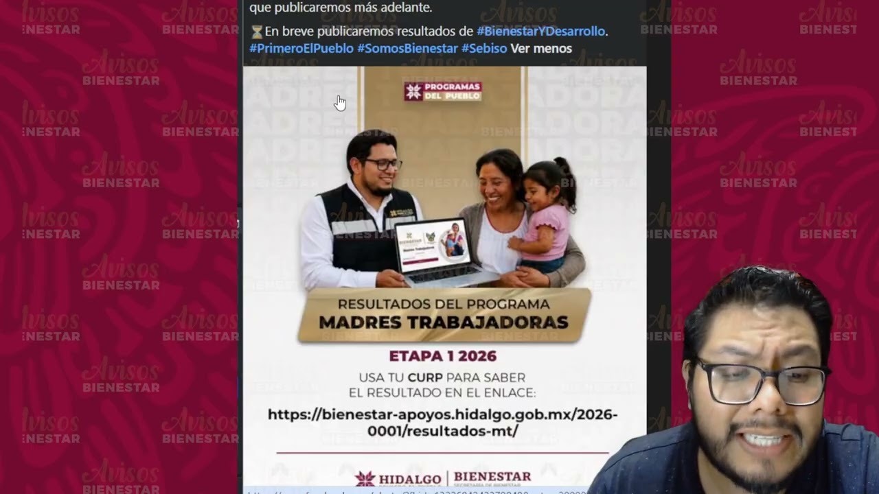¡YA ESTAN LOS RESULTADOS! Del  registro al Programa Madres Trabajadoras 1ra ETAPA 2026