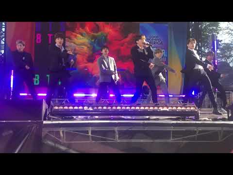 190515 Boy With Luv @ BTS 방탄소년단 on Good Morning America Fancam