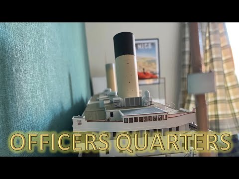 Radio Control Trumpeter 1:200 Titanic Build Part 60 - Officers Quarters Part 1