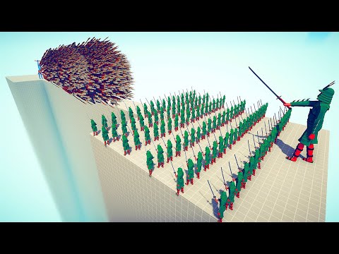 100x SAMURAI + GIANT SAMURAI vs EVERY GOD - Totally Accurate Battle Simulator TABS