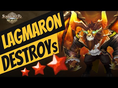 Lagmaron Destroys. Wind Chimera in Summoners War G3 RTA