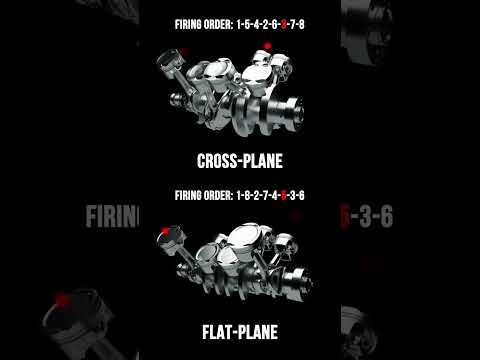 Crossplane vs Flatplane V8 - Animation & Firing Order