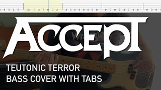 Accept - Teutonic Terror (Bass Cover with Tabs)