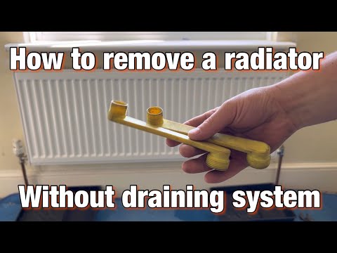 How to remove a radiator without draining!