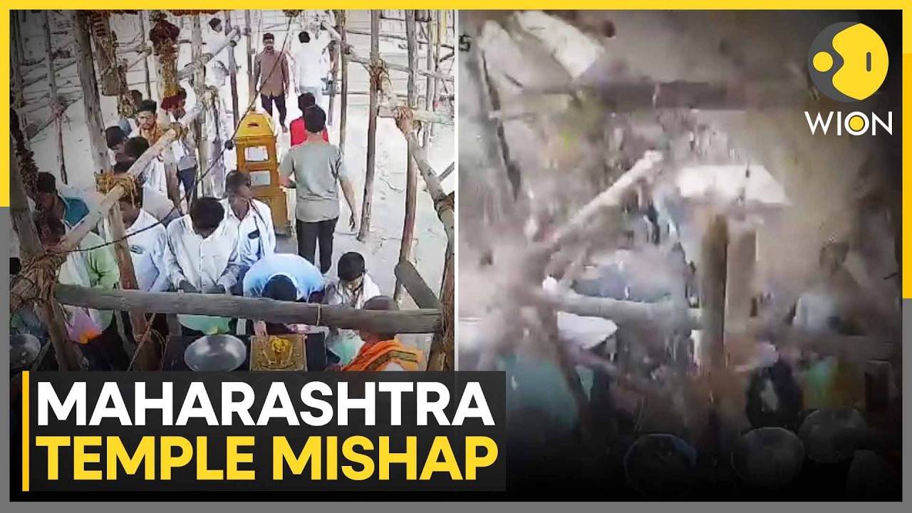 Maharashtra Temple Mishap: Temple Roof Collapse Kills 7; Rescue OPs Underway | WION News