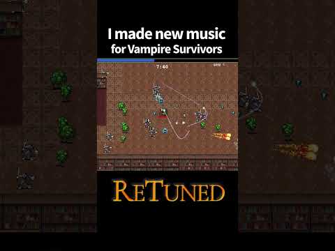 Vampire Survivors but With New Music #shorts