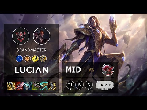 Lucian Mid vs Katarina - EUW Grandmaster Patch 11.2