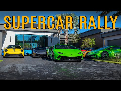 Mansion Rally to Supercar Saturday - LOUD Supercars Accelerating, Revs, Fly-bys - STO, 600LT, F8