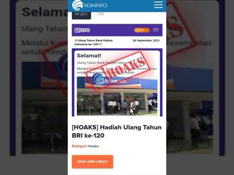 Hoax menghasut. cek verifikasi data supaya tidak terhasut