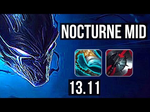 NOCTURNE vs SYNDRA (MID) | 7/1/8, 400+ games | KR Master | 13.11