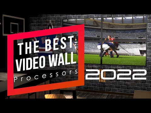 BZBGear 4-Port 4K 60Hz Videowall Processor with Scaler, Audio and 1x3/1x4/2x2/4x1 Layout