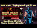 Well Done Mortal Kombat Nitro SNES ROM Hack Adds New BLOOD Effects Playable Bosses