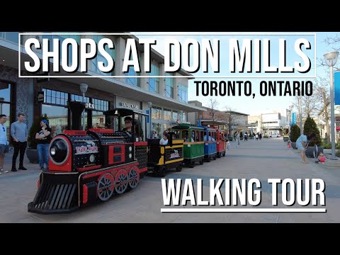 🇨🇦 OUTDOOR SHOPPING | Shops at Don Mills Walking Tour | Toronto, Ontario [4K]