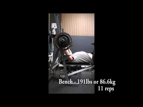 Bench - 75% - 191lbs