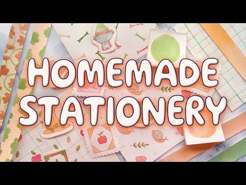 DIY STATIONERY IDEAS (10) 🌜EASY PAPER CRAFT TO MAKE AT HOME 🦋 FALL JOURNALING KIT