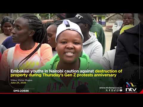 Embakasi youths in Nairobi caution against destruction of property during Thursday’s Gen Z protests
