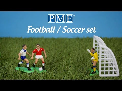 PME Football Soccer Cake Topper 9 piece set