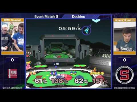 Event Match 6: BMC & Snacks! (Peach/Fox) vs Greg Glaze & BrandyB (Luigi/Falco) - Winners Semis