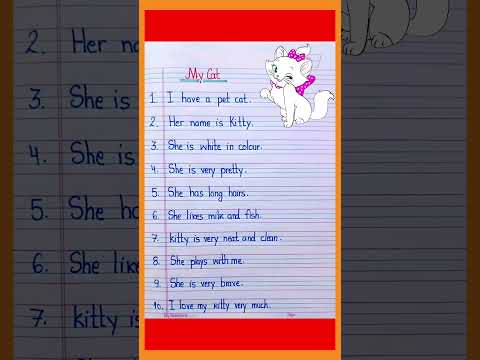 10 Lines essay on my pet cat in English/Lines on my pet cat in English# my pet cat#10lines ...