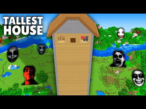 SURVIVAL inside TALLEST VILLGER HOUSE vs 100 NEXTBOTS in Minecraft - Gameplay - Coffin Meme