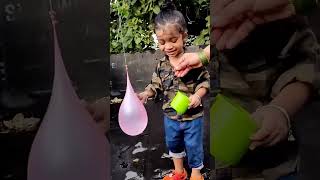 trying to pop balloon #viral #balloon ba#shorts