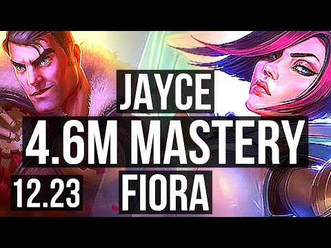 JAYCE vs FIORA (TOP) | 4.6M mastery, 11/4/11, Dominating | KR Diamond | 12.23